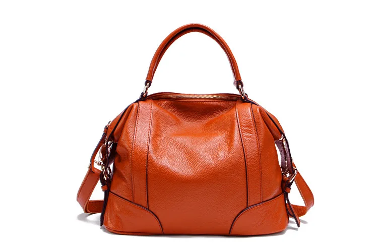 Топ натуральная кожа женские сумки через плечо первый слой из воловьей кожи сумки через плечо женские дизайнерские сумки через плечо PS01 - Цвет: Оранжевый