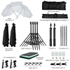 Kit de iluminación ajustable tamaño máximo de 2M x 3M fondo sistema de apoyo 3 Color fondo foto estudio Softbox conjuntos continua Kit ► Foto 2/5