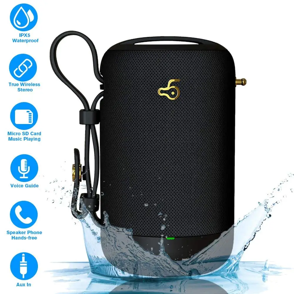 Bluetooth Speakers 5.0, Portable Wireless Speaker, IPX56 Waterproof Speaker with Bass, 10W Stereo Loud Speaker (TWS) Bluetooth Speakers 5.0, Portable Wireless Speaker, IPX56 Waterproof Speaker with Bass, 10W Stereo Loud Speaker (TWS)