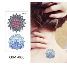  glaryyears New Designs 1 Piece Flower Body Tattoo Temporary Waterproof Flamingo Henna Animals DIY Art Tattoo Sticker 2019 XKM 