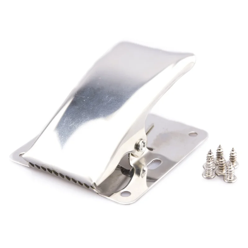 

Fillet Clamp for Fish Cleaning Board Deep-jaw Fish Tail Clip w/ Mounting Screws Knife Bait Stainless Steel Fishing Pliers Tools