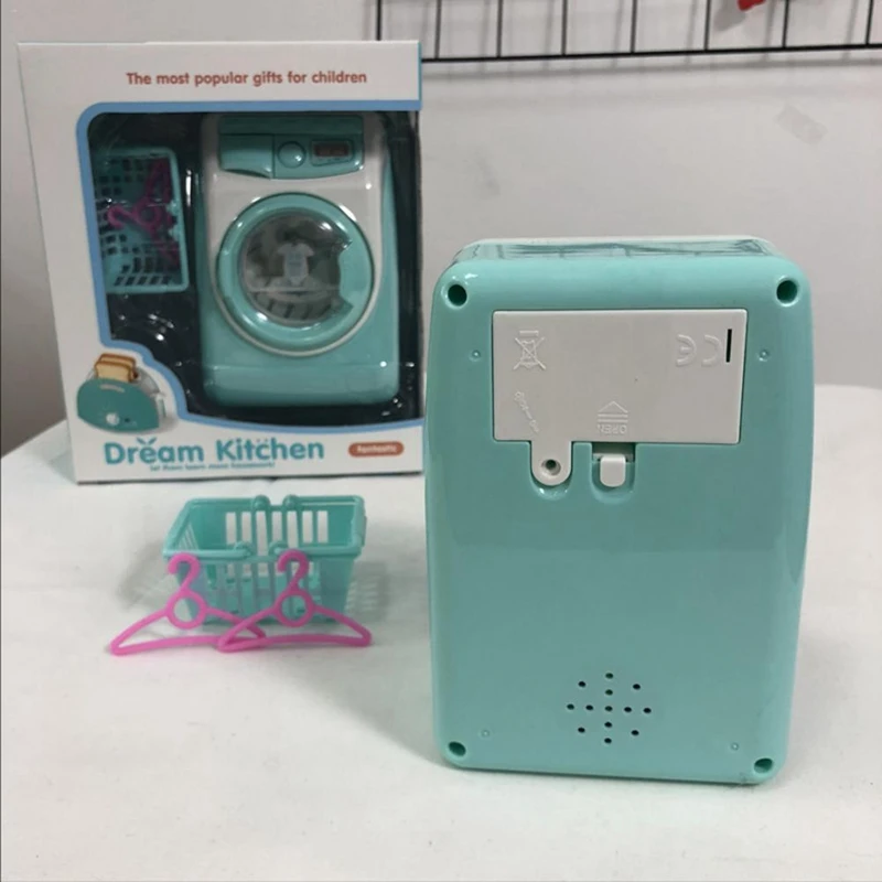 Мини обучающая имитационная стиральная машина игрушки детский игровой дом ролевые игрушки для детского подарка на день