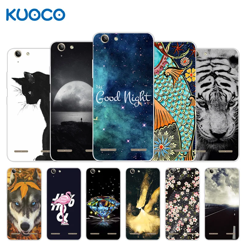 

For Lenovo Vibe K5 / K5 Plus Lemon 3 A6020a40 A6020 A40 Back Cover Silicone Tiger Design For Lenovo Vibe K5 Plus Case