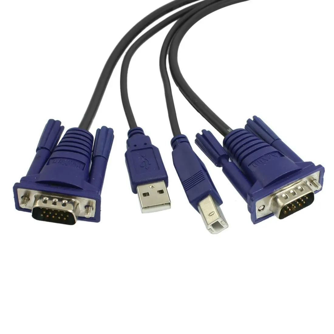 

Switch 1.3M Long 15 Pin VGA Male to Male USB A/B Cable Cord