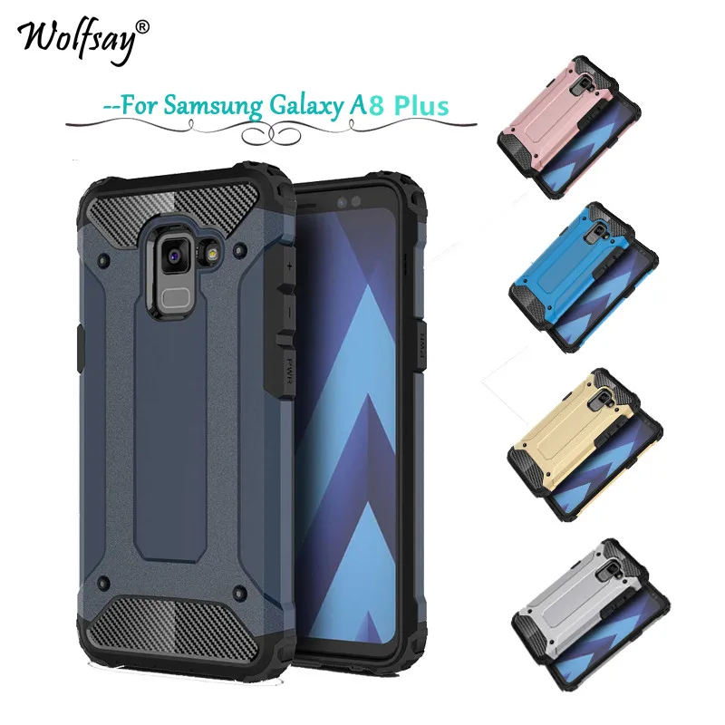 

For Samsung Galaxy A8 Plus Case Shockproof Armor Rubber Phone Case for Samsung Galaxy A8 Plus Back Cover For Samsung A530 Funfas