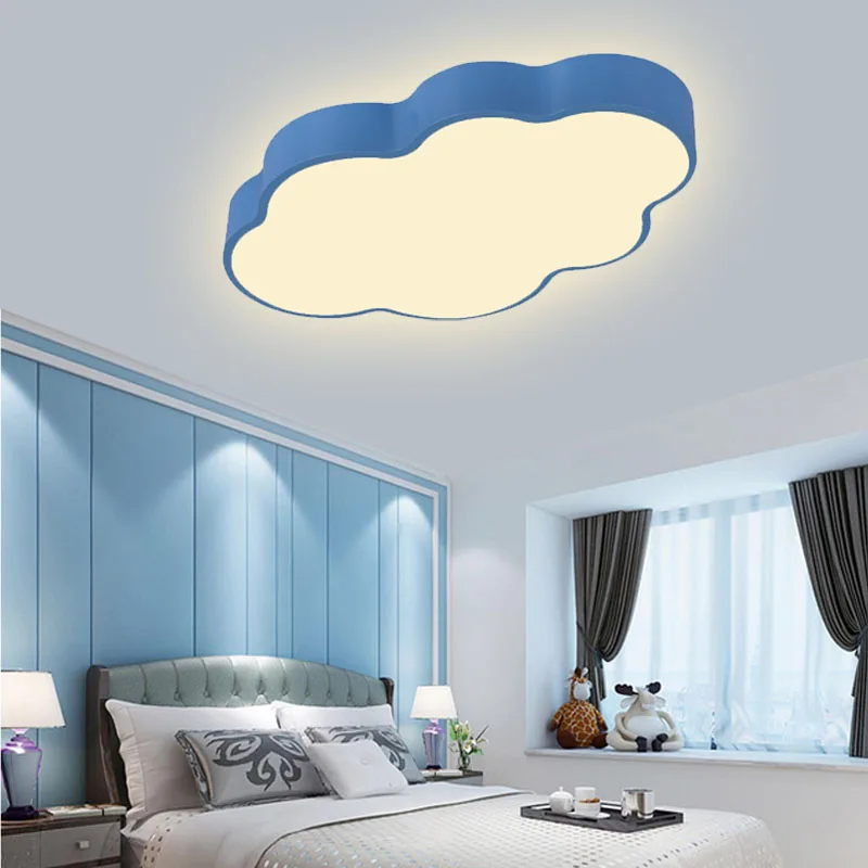 Luces De Techo nubes azules para sala De estar dormitorio niños superficie montada led lámpara De Techo hogar De Techo iluminación