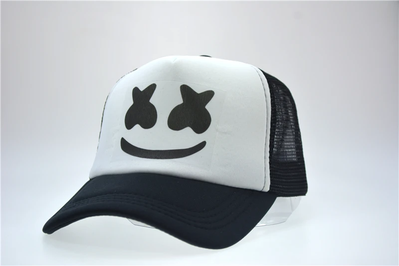 

Mask as Gift Marshmallow baseball cap men women hip hop Rapper Bboy DJ Poppin Jazz Locking dancer adjustable mesh summer cap