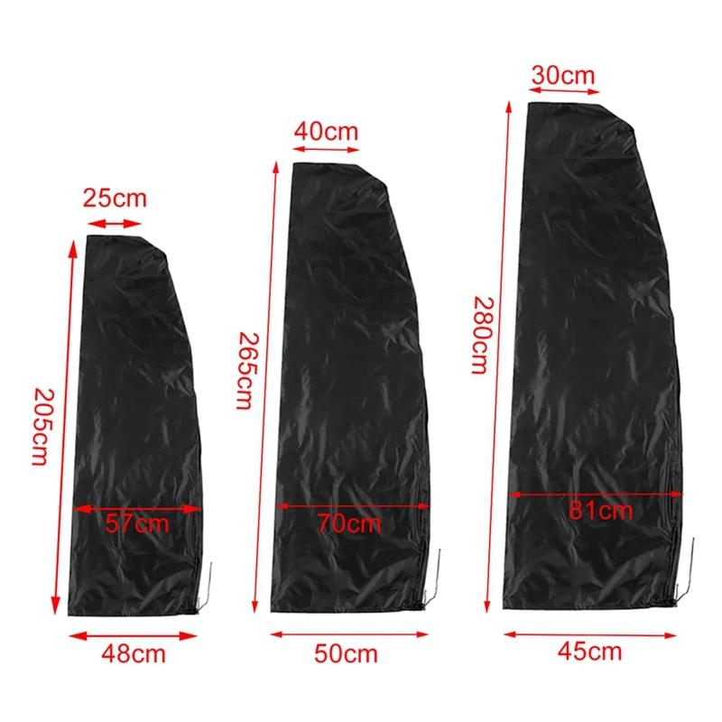 Garden Outdoor Umbrella Cover Waterproof Rainproof Dustproof Oxford Cloth Umbrella Cover Parasol Rain Cover Accessories