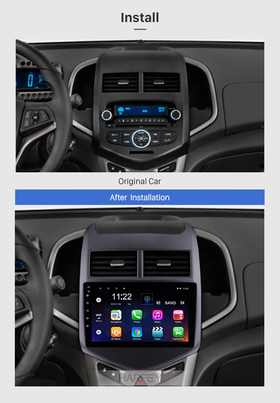 Perfect Harfey 8-core 2Din Car GPS Multimedia Player Android 8.1 For 2010 2011 2012 2013 Chevy Chevrolet AVEO 9 Inch Head Unit USB Radio 2 Perfect Harfey 8-core 2Din Car GPS Multimedia Player Android 8.1 For 2010 2011 2012 2013 Chevy Chevrolet AVEO 9 Inch Head Unit USB Radio 2