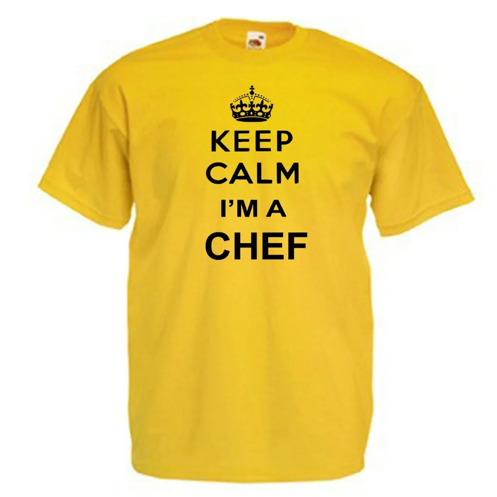 Мужская футболка для взрослых Keep Calm Chef Gift брендовая одежда 2019 в стиле Харадзюку