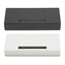 Горячая Распродажа; Новинка; черный, белый цвет 8-Порты и разъёмы концентраторы Gigabit Ethernet 1000 Мбит настольный коммутатор Fast сети