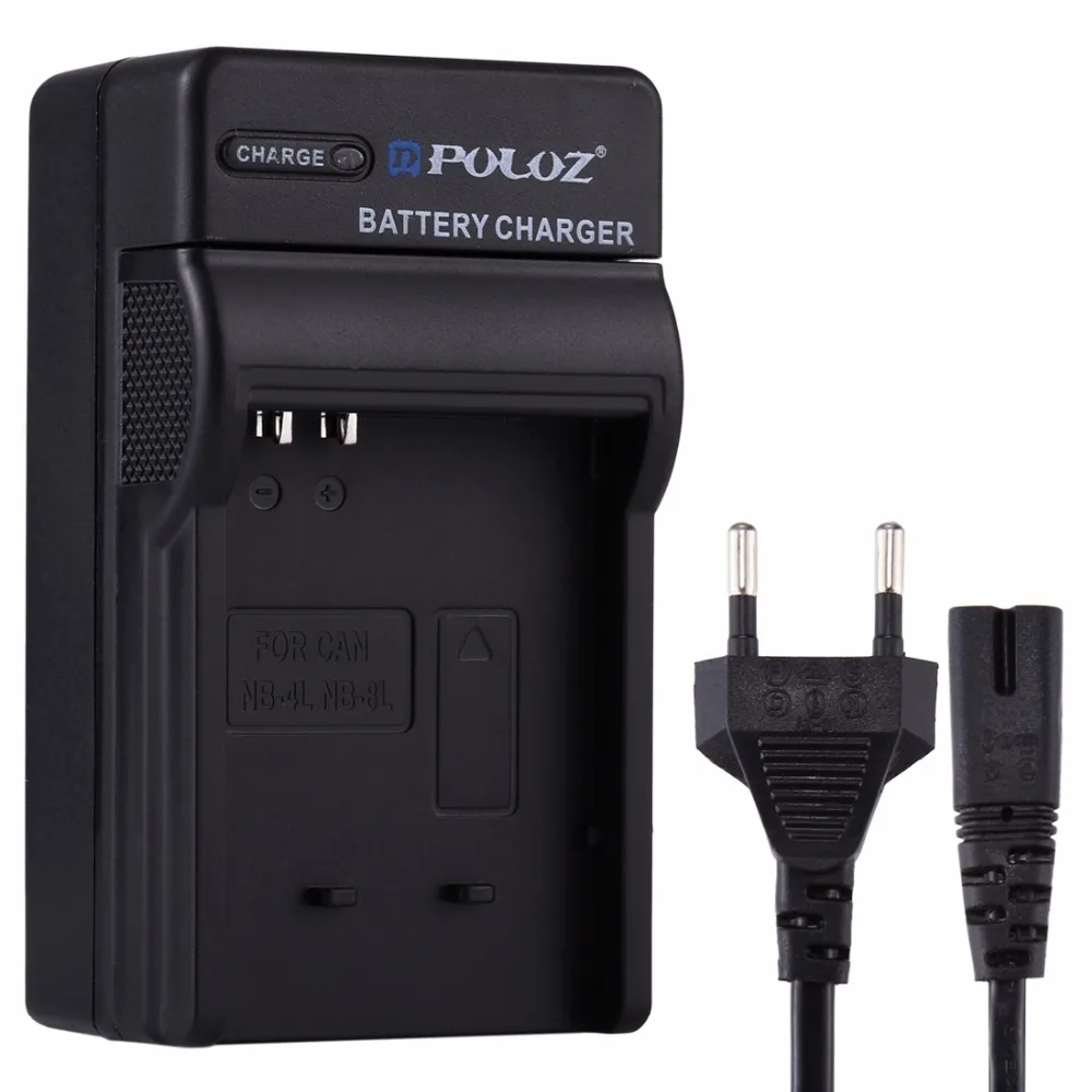 

PULUZ EU Plug Battery Charger with Cable for Canon NB-4L / NB-8L, IXUS 115 HS, IXUS 220 HS, IXUS 230 HS Battery