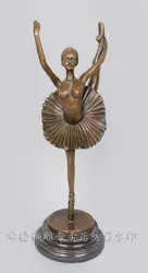 Брутал современное искусство Бронзовая скульптура гимнастский балет бронзовые фигурки украшения сада 100% настоящий медный