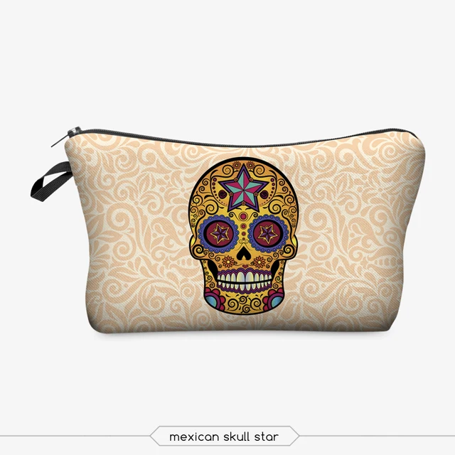 Jom Tokoy Printing Makeup Bags With Multicolor Pattern Cute Cosmetics Pouchs For Travel Ladies Pouch Women Cosmetic Bag -