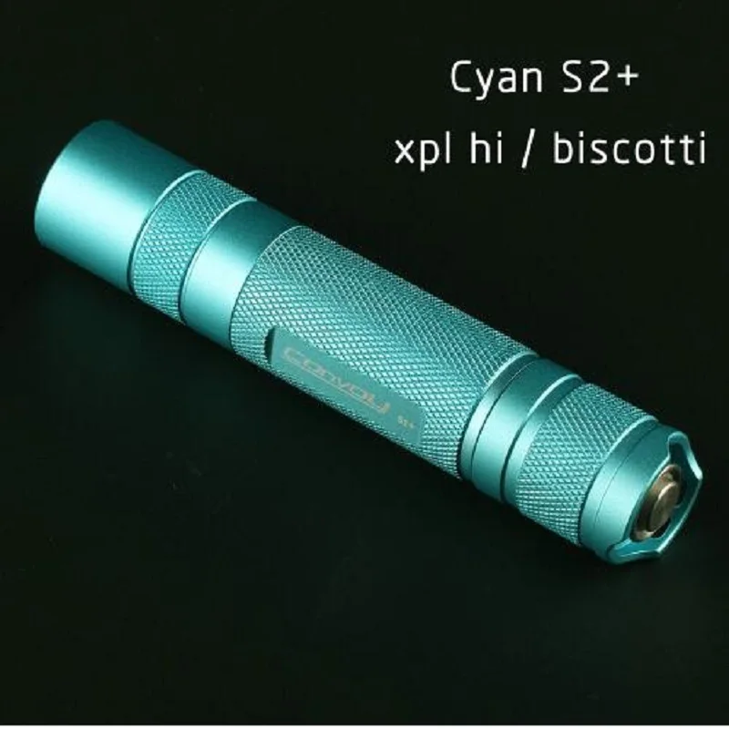 Фонарик Convoy Cyan S2 +, со светодиодом XPL HI, встроенным и ar-покрытием, прошивка biscotti