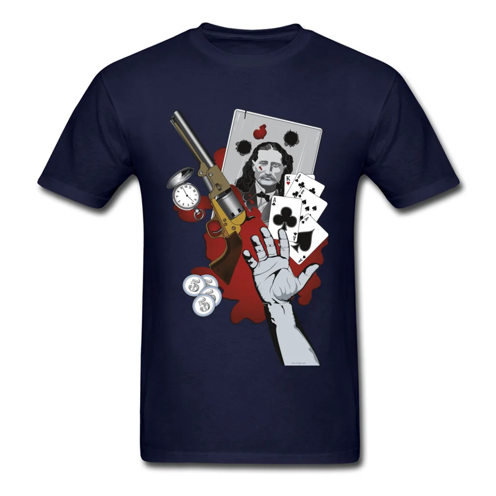 cosie Dead Mans Hand Men T-Shirt Funky Summer Short Sleeve Round Neck 100% Cotton Tops & Tees comfortable Tee Shirts Dead Mans Hand navy