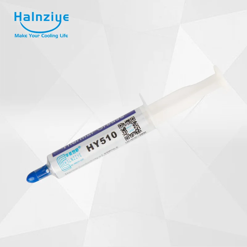 

Halnziye HY510-TU5G 5g Thermal Grease Paste Heatsink Glue Compound Silicone for Computer Desktop CPU GPU LED Processor Heat Sink