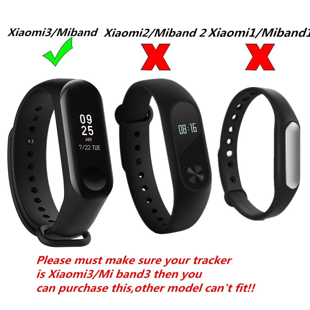(Mi3HS) 07 ремешок для Xiaomi Mi Band 3 силиконовый на запястье xiaomi mi band аксессуары браслет