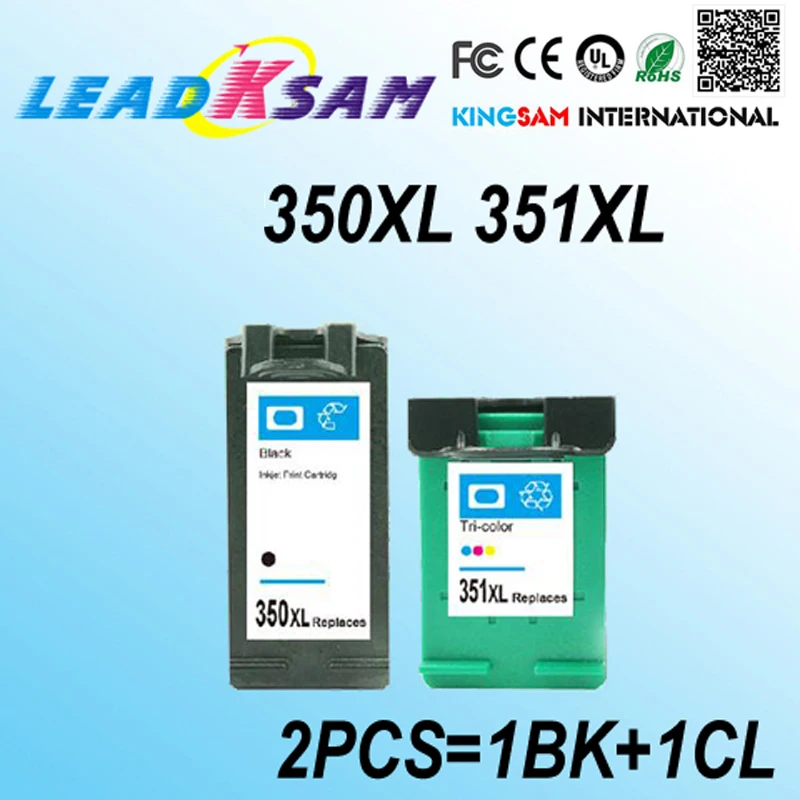 2 шт. совместимый для hp350 350 350xl 351 чернильные картриджи Photosmart C4480/C4280/C4580/C5280 Officejet