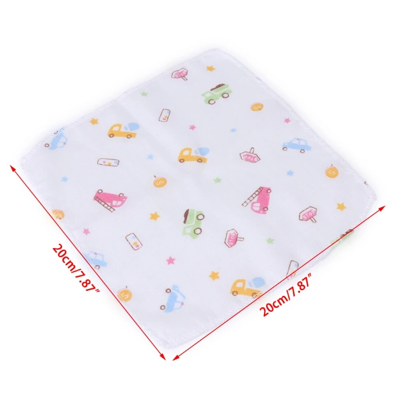 10 шт Детский носовой платок двухслойная марля для кормления квадратные полотенца Newborn-M15