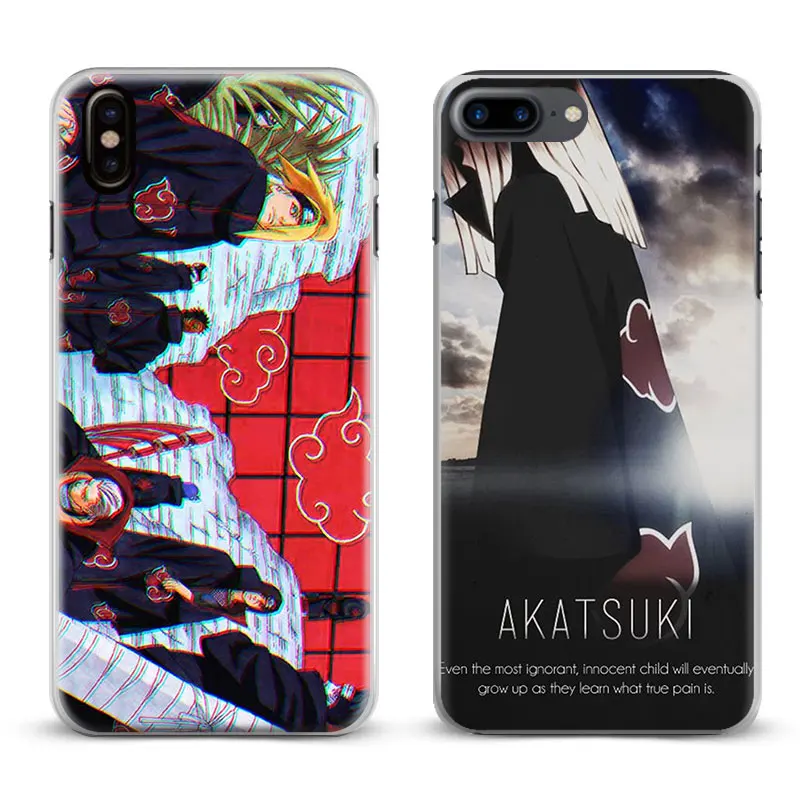 

Naruto Akatsuki Anime Manga Coque Phone Case Cover Shell For Apple iPhone X 8Plus 8 7Plus 7 6sPlus 6s 6Plus 6 5 5S SE 4s 4