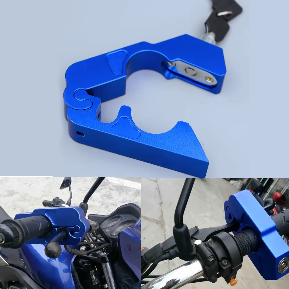 Handle Grip Security Safety Locks for Harley Motorcycle Brake Clutch Levers Lock