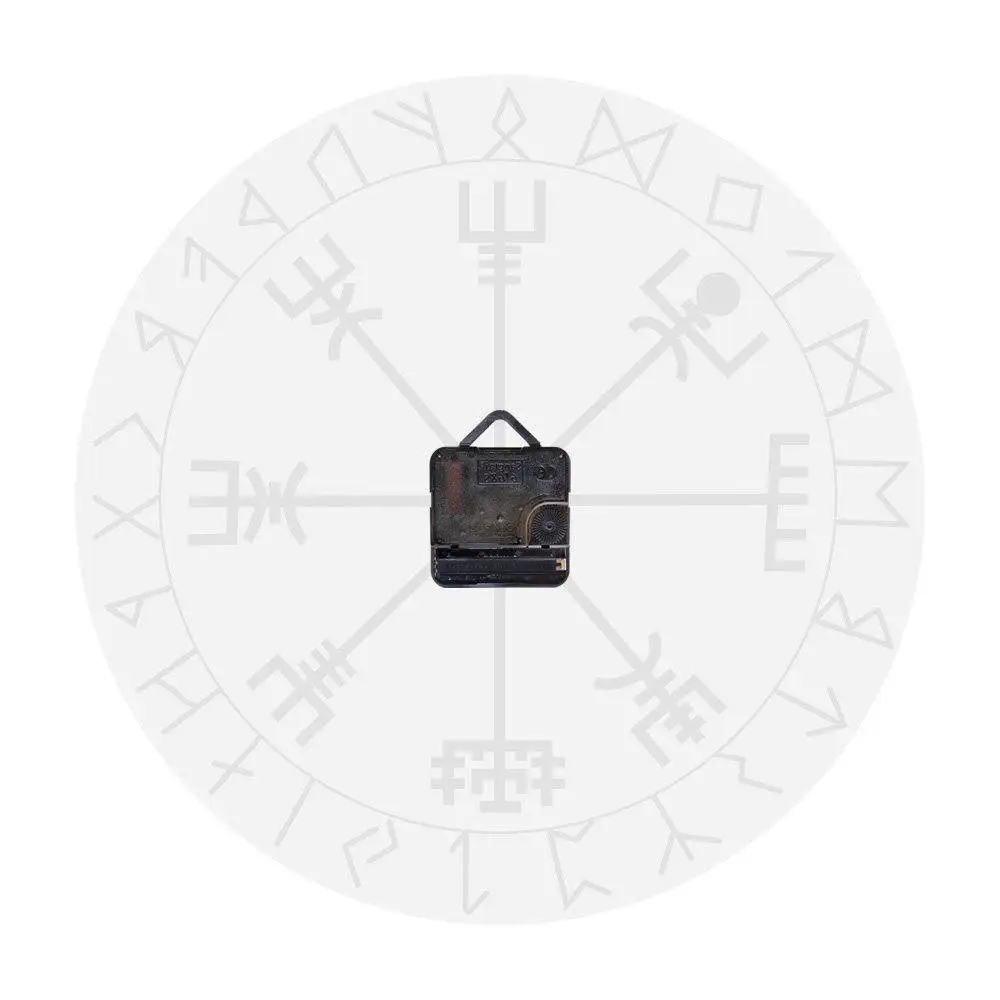 Скандинавская Руна Compass Уникальные кварцевые настенные часы Vikings Vegvisir символ