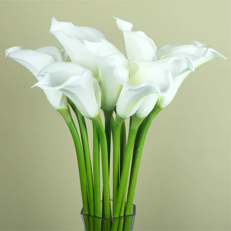 

PU Large calla artificial real touch callas silk flower fashion decoration flowers
