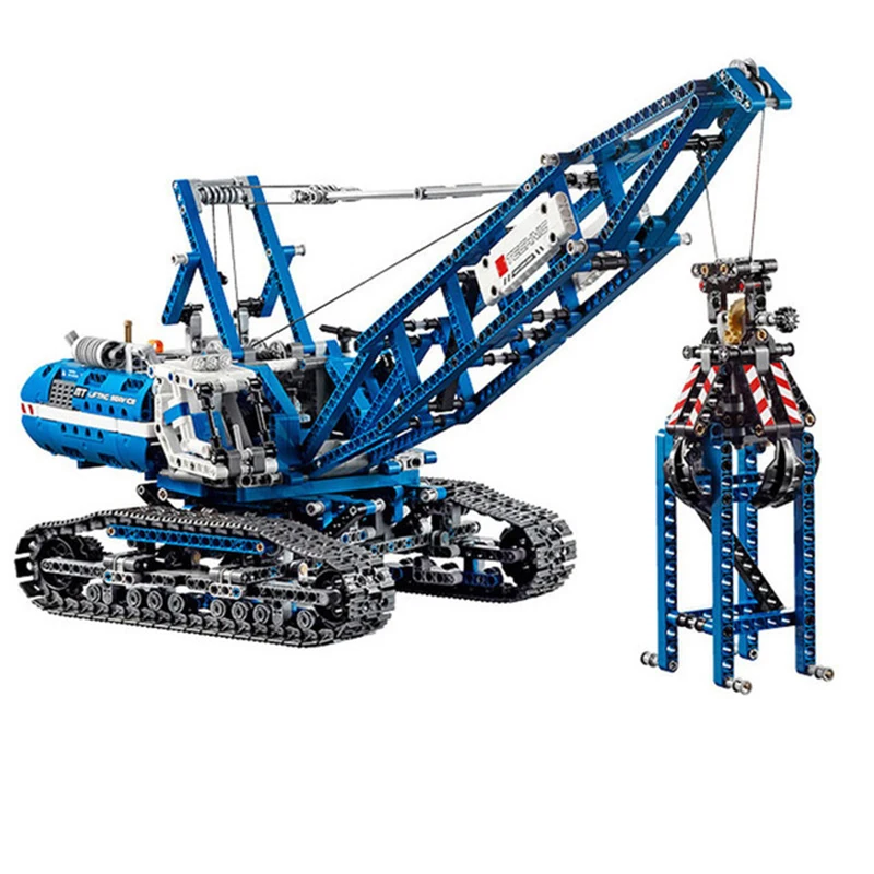 

1401Pcs Technic Series Crawler Crane Model Building Kits Blocks Bricks Compatible Legoings For Kids Educational Christmas Gifts