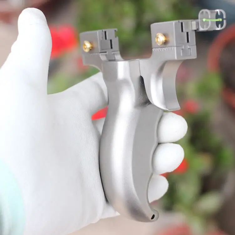 Powerful Titanium Alloy Slingshot Sling Shot Bow Professional Sling