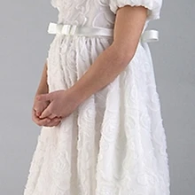 Коллекция года, нарядное торжественное платье с бантом и цветочным узором для девочек на свадебную вечеринку, распродажа