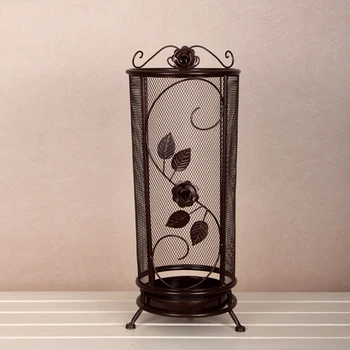 

Creative Household Iron Umbrella Holder Storage Holder Stand Round Hall Containing Umbrella Umbrella Barrel