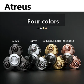 

Atreus Car styling Fingertip Gyro Decompression Anxiety Stress Sticker toy for Citroen c5 c4 Mini cooper Porsche Toyota Corolla