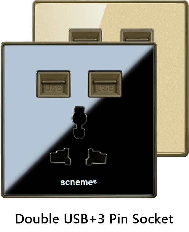 Doulble USB+3pin Socket