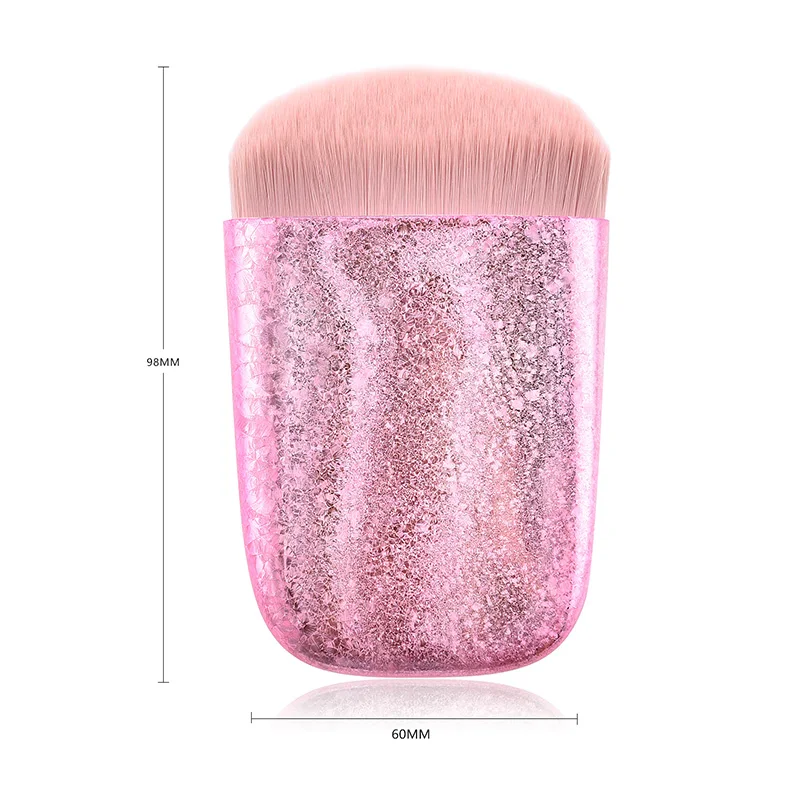 GUJHUI, 1 шт., золотисто-розовая блестящая Рассыпчатая кисть для пудры, кисть для румян, супер мягкие кисти для макияжа, косметическая кисть, инструмент для макияжа