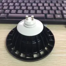 20 штук AR111 10 Вт COB светодиодный светильник теплый белый, холодный белый затемнения GU10 Светодиодный прожектор 100LM/W AC110V 220V черный корпус