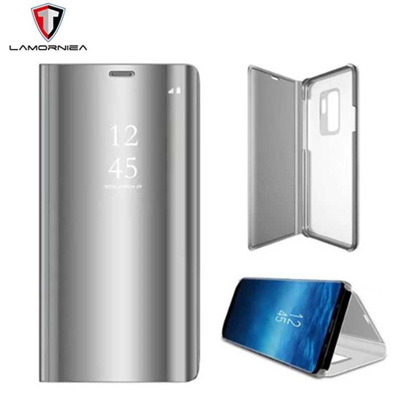 

Lamorniea Flip Case For Samsung Galaxy S9 Plus Note 8 Mirror Case For Samsung Galaxy S8 S7 S6 Edge A3 A5 A7 P20 P20 Lite Nova 3E