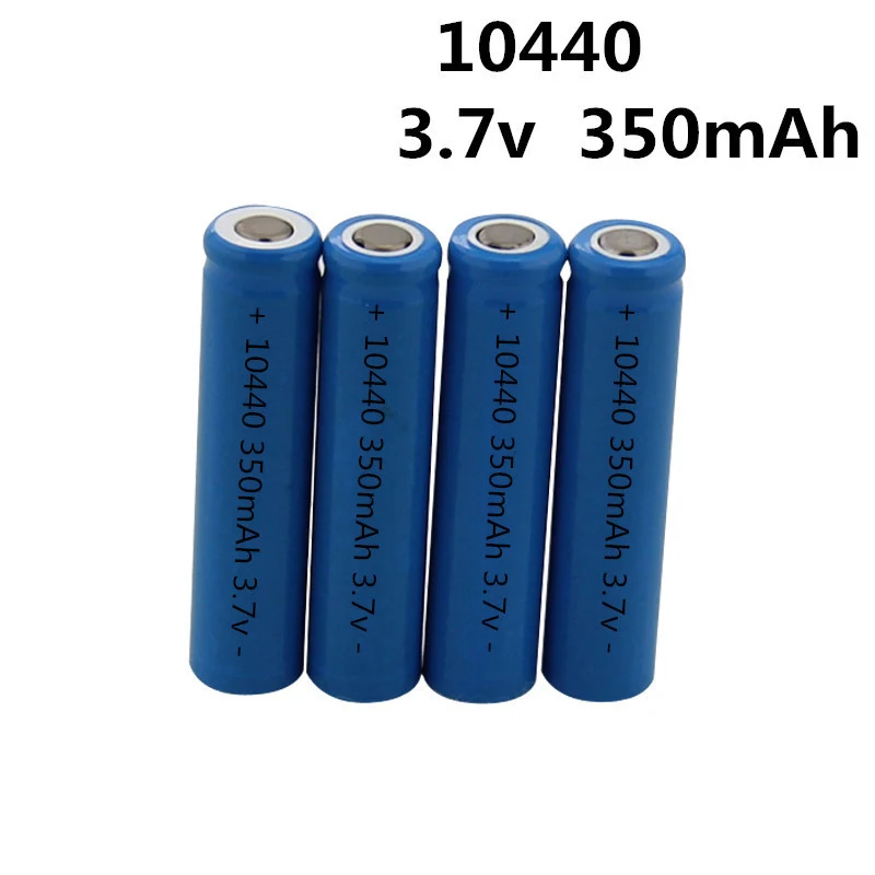 

2pcs/lot Very Cheap Vbatty ICR 10440 350mah 3.7V rechargeable LIthium ion Battery with flat top