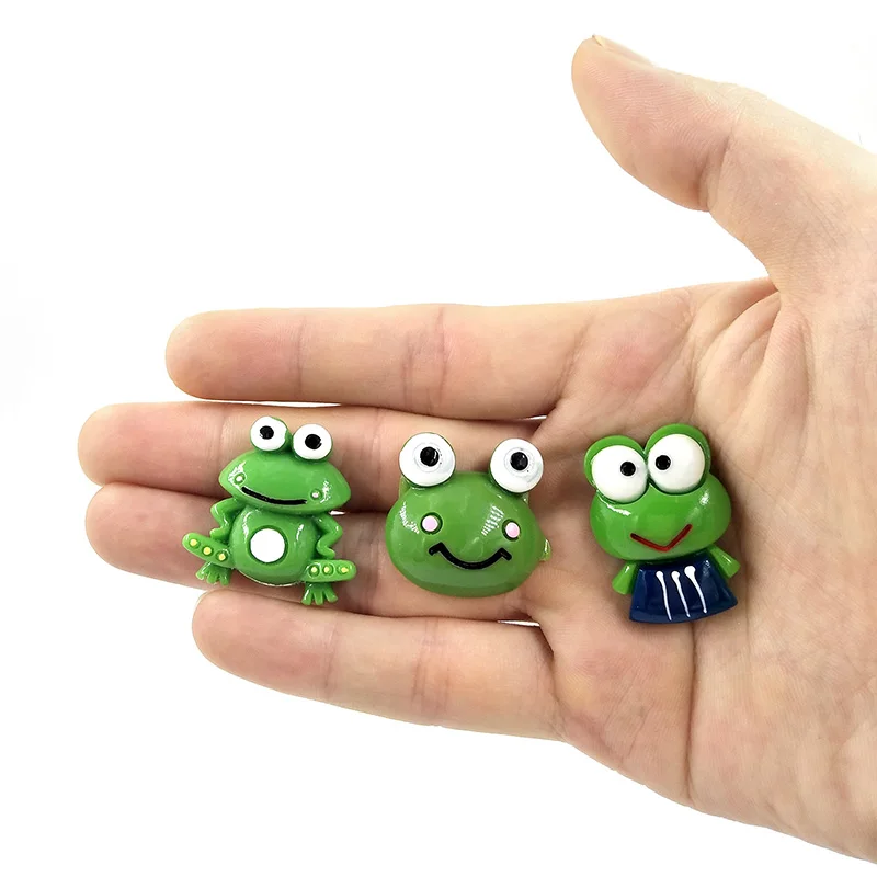 6pc Funny Green Frogs fridge magnets Cartoon Beauty whiteboard sticker Refrigerator Kid Message post Home Decoration DIY Resin - Image 5