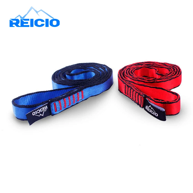 23KN Flat Strap 16mm 220cm Carabiner Rope Runner Webbing Sling Belt Mountaineering Rock Climbing Caving Rappelling Rescue