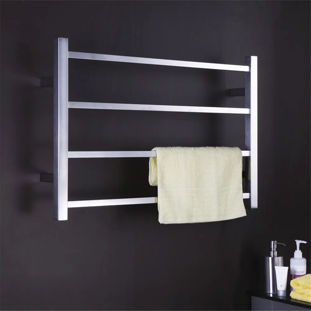 Free shipping new 304 Stainless Steel Square tube Heated Towel Rail