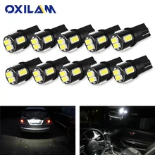 10 шт. T10 светодиодный W5W 194 168 лампа купольная лампа для чтения номерного знака багажника грузовая лампа внутренняя молния для Toyota Kia Seat peugeot
