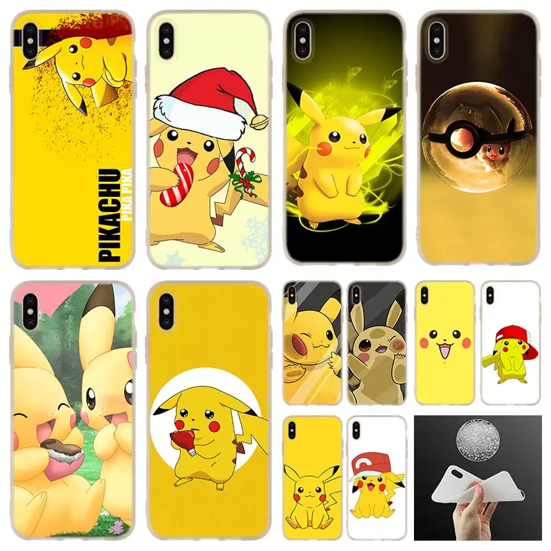 

Pikachues soft Phone Case cover For iPhone 11 2019 XI R 4 5 5S SE 6 6s 7 8 Plus x XR XS Max case