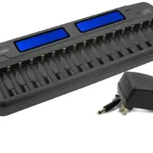 16 Bay Hi-tech AA AAA NiMH NiCD быстрое зарядное устройство Smart аккумуляторные батареи зарядное устройство ЖК-дисплей