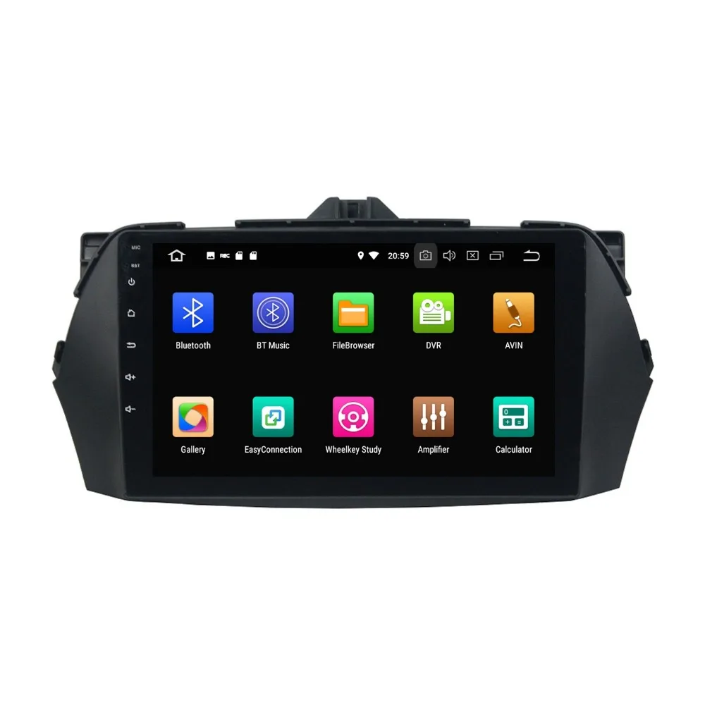 Discount 1024*600 4GB+32GB  Octa Core 1 din 9" Android 8.0 Car Stereo Audio Radio for Suzuki CIAZ 2013-2017 GPS Bluetooth WIFI USB DVR 4