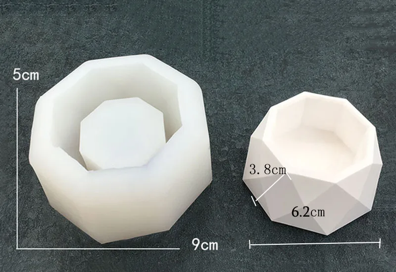 Суккулентные растения ваза силиконовые бетонные формы подсвечник горшок Гипсовая Штукатурка силиконовые формы цемент глина ремесла