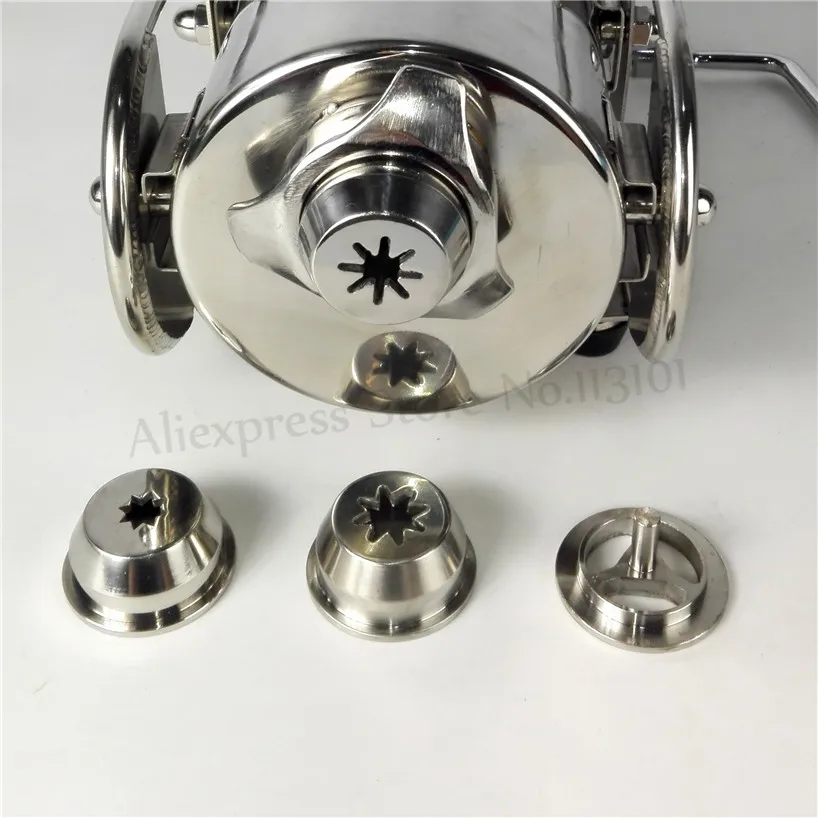 

4Pcs/lot Accessories Spanish Churro Extruding Nozzles Stainless Steel Churros Maker Modeling Caps Spare Parts