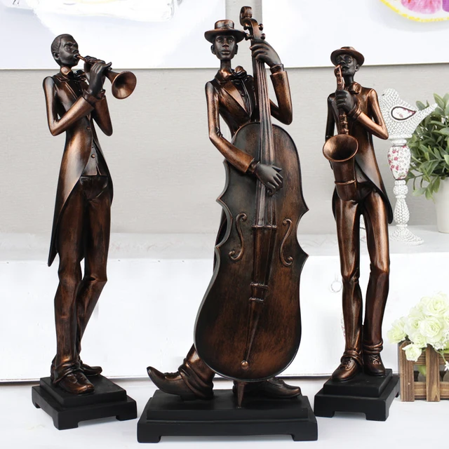 Aliexpress Characters Sculpture Art Decoration Luxury Characters Sculpture Art Decoration Luxury Living Room Furnishings Statue Home Decor Music Simple Modern Ornament 3pcs