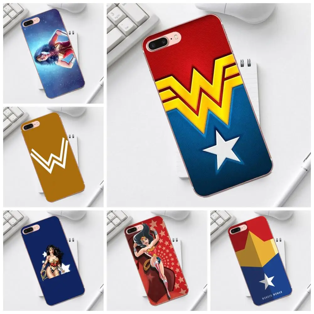

Qdowpz TPU Covers Capa Wonderwoman Wonder Woman For Galaxy Alpha Core Prime Note 4 5 8 S3 S4 S5 S6 S7 S8 S9 mini edge Plus