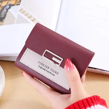 

New Women Wallets PU Leather Purse Female Card Holder Casual Wallet Ms Leather Genuine Coin Pocket